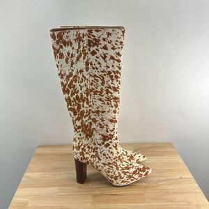 INC International Concept Palmina Dress Boots- Spotted Brown- Size 7 M (Medium)